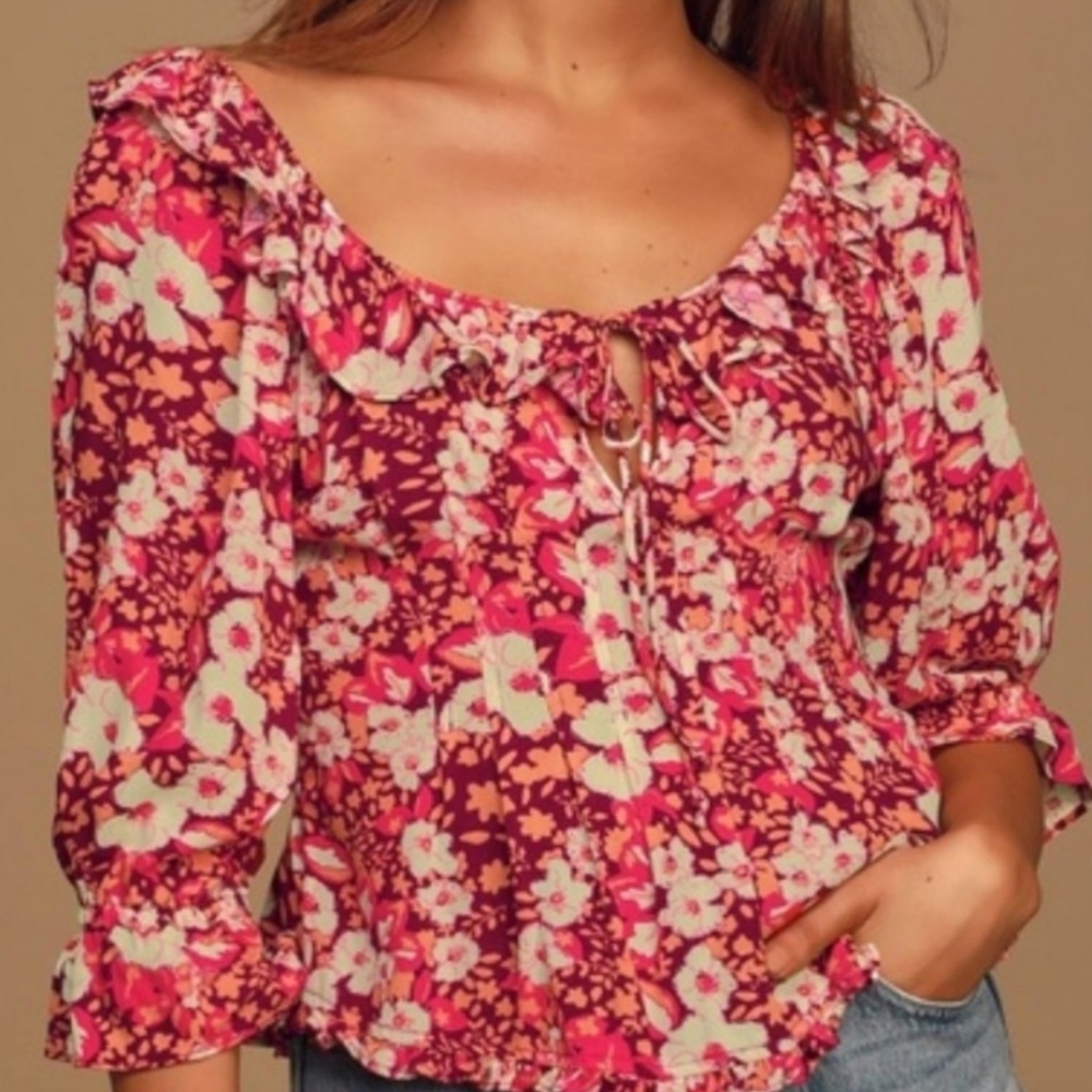 Free People Vintage Floral Blouse. Medium. 
Preloved in beautiful condition.